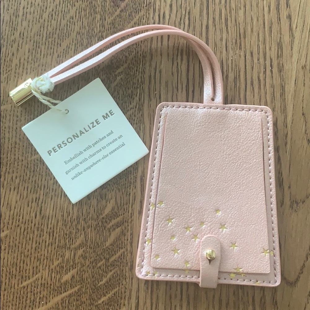 Cute girl luggage tag